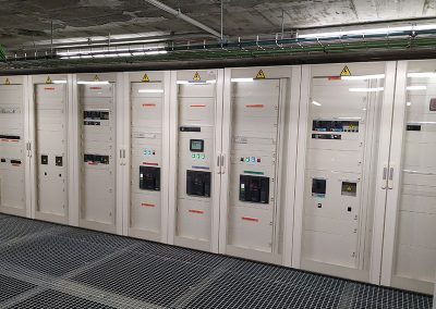 Instalación eléctrica en edificio de oficinas para industria farmacéutica en O Porriño