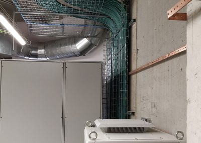 Instalación eléctrica en edificio de oficinas para industria farmacéutica en O Porriño