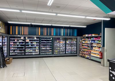 Reforma eléctrica integral de nave para supermercado en Ourense